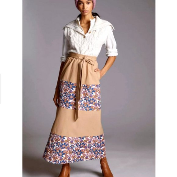 Anthropologie Dresses & Skirts - Anthropologie Sachin & Babi NWT Jacquard Tiered Maxi Skirt Belted Bohemian